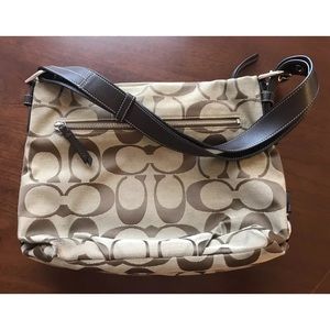 Coach F15067 Soho Duffle/Crossbody in Khaki & Gold